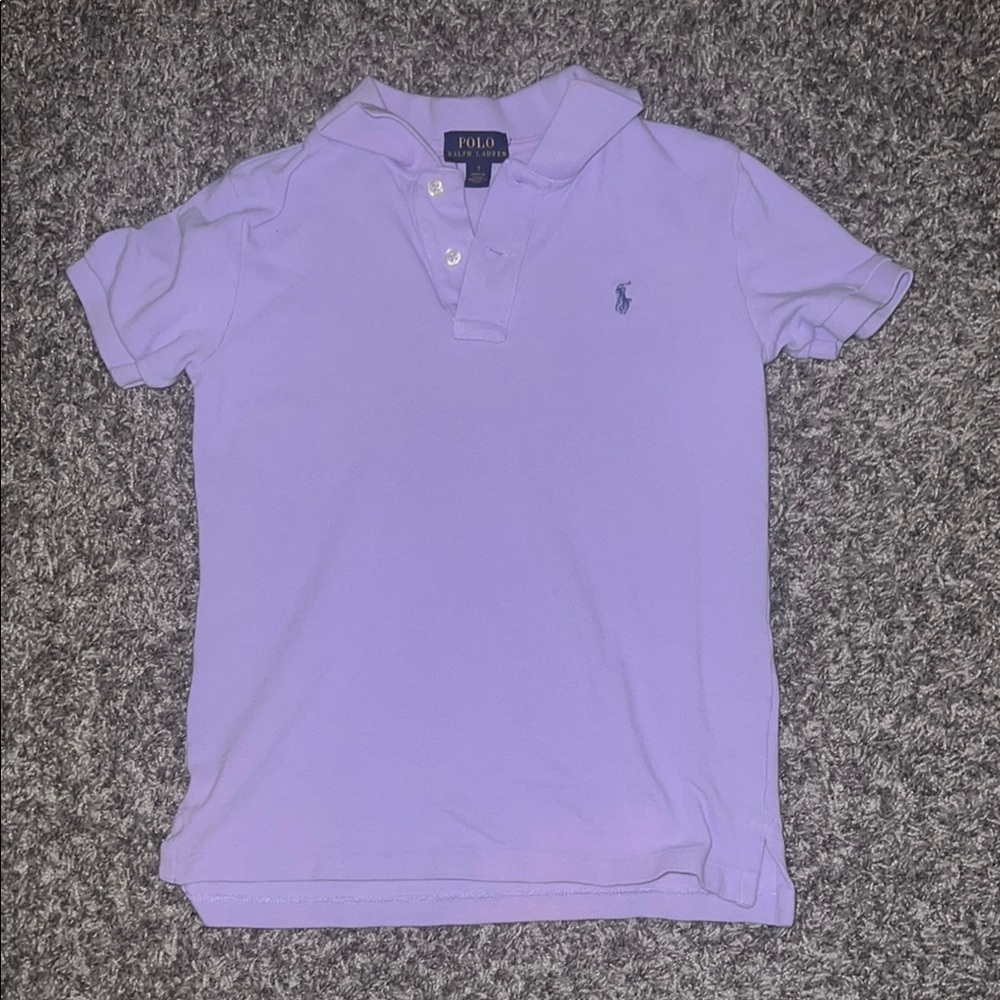 Girls Polo by Ralph Lauren Purple Polo Shirt Classic Design